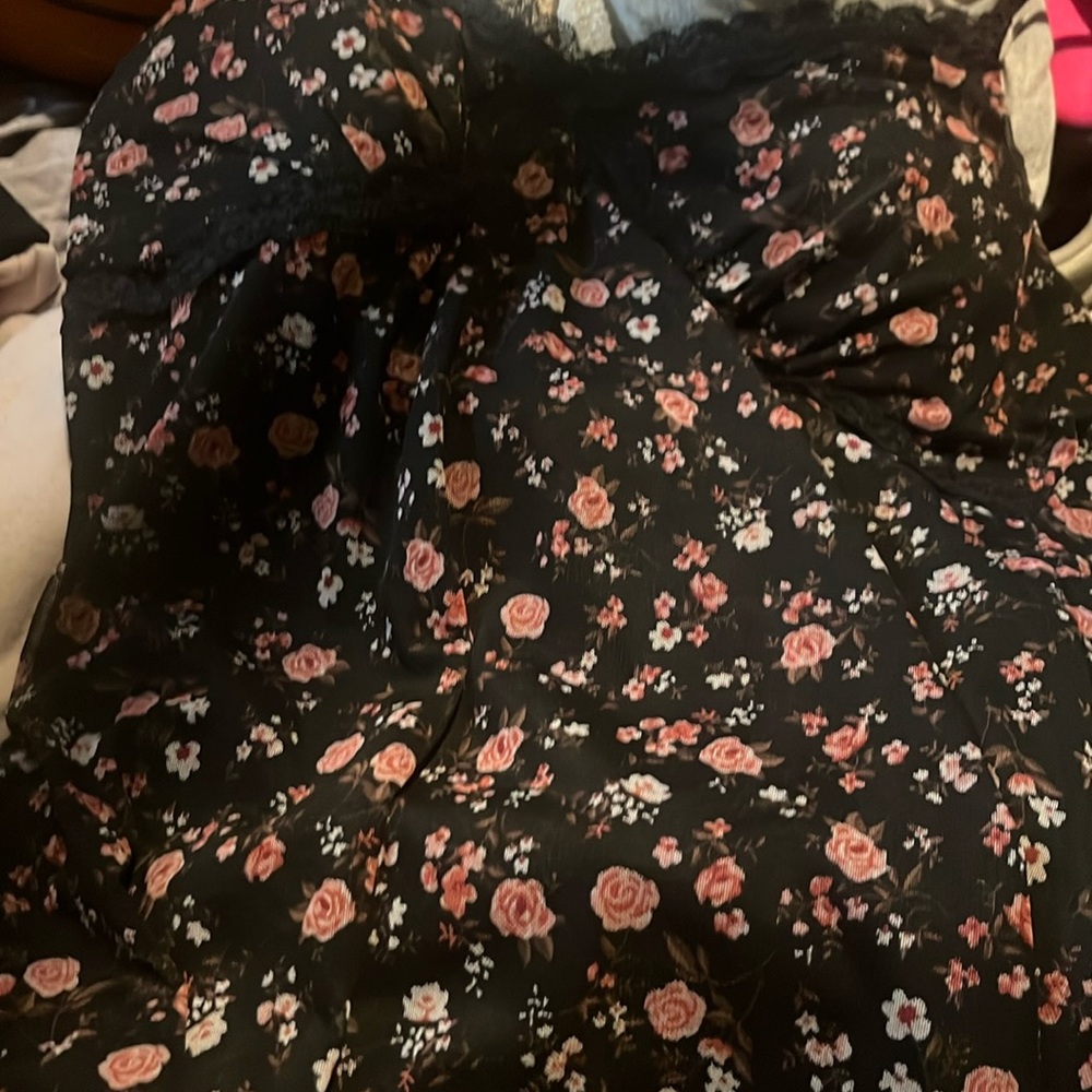 Flower mini dress